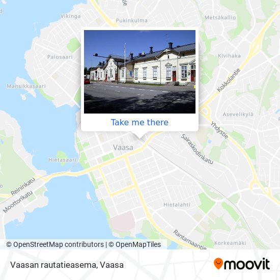 How to get to Vaasan rautatieasema by Bus?