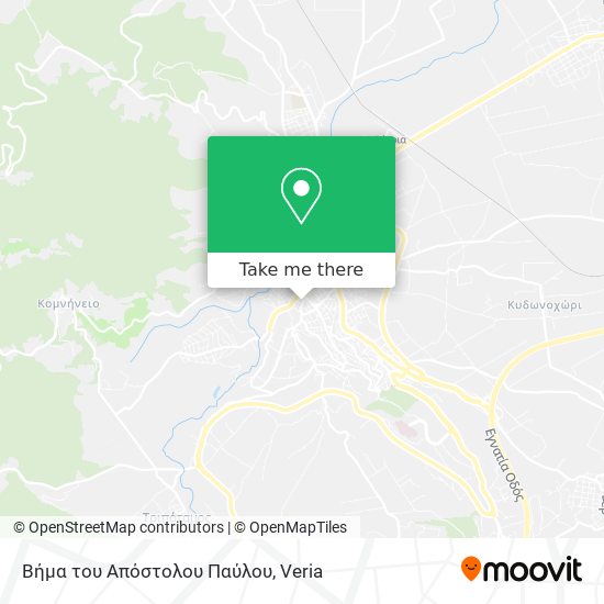 Βήμα του Απόστολου Παύλου map