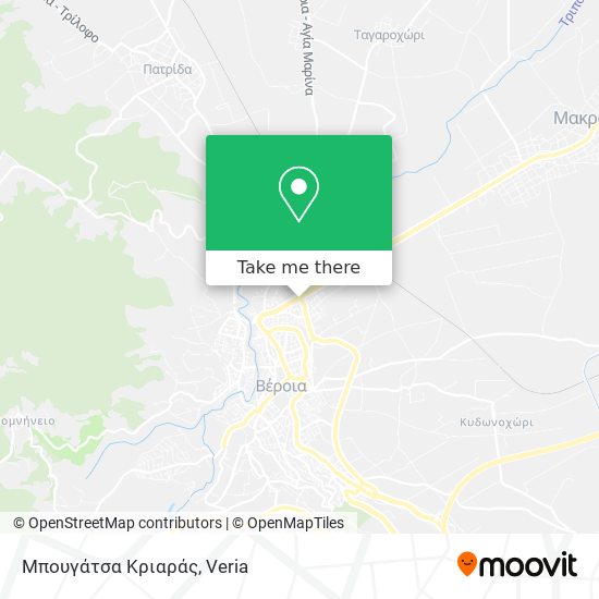 Μπουγάτσα Κριαράς map