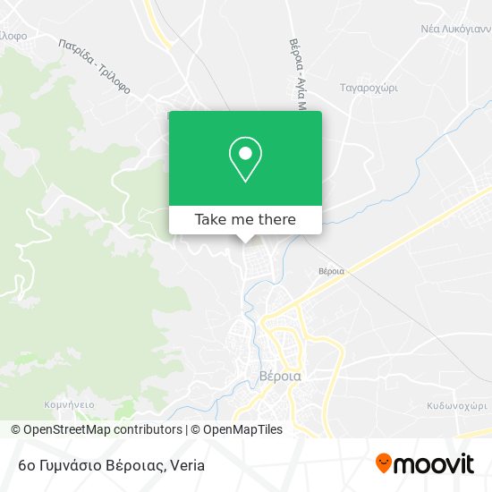 6ο Γυμνάσιο Βέροιας map