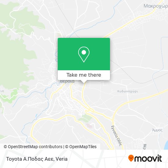 Toyota Α.Ποδας Αεε map