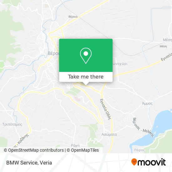 BMW Service map