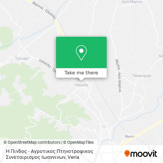 Η Πινδος - Αγροτικος Πτηνοτροφικος Συνεταιρισμος Ιωαννινων map