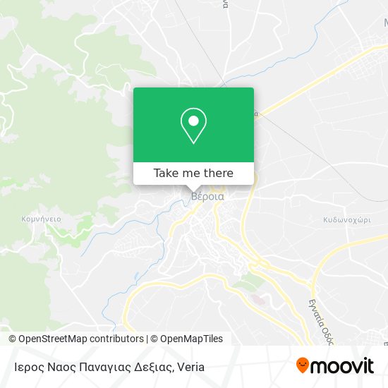 Ιερος Ναος Παναγιας Δεξιας map