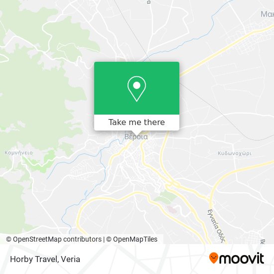 Horby Travel map