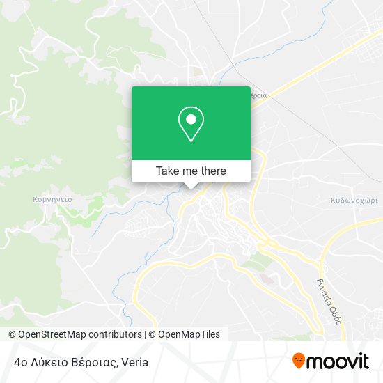4ο Λύκειο Βέροιας map