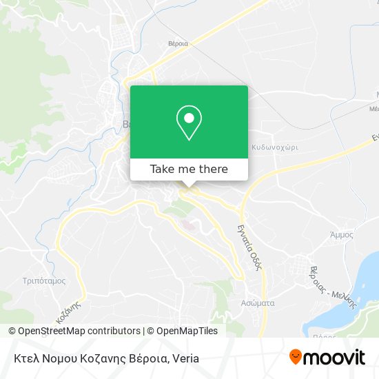 Κτελ Νομου Κοζανης Βέροια map