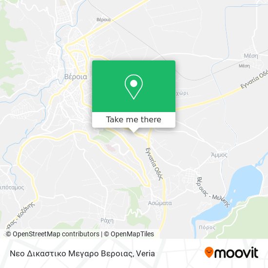 Νεο Δικαστικο Μεγαρο Βεροιας map