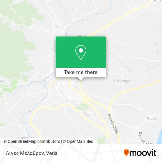 Αιγές Μέλαθρον map