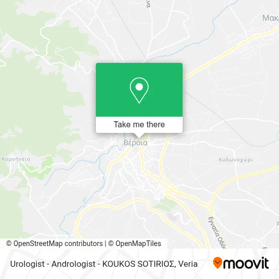 Urologist - Andrologist - KOUKOS SOTIRIOΣ map