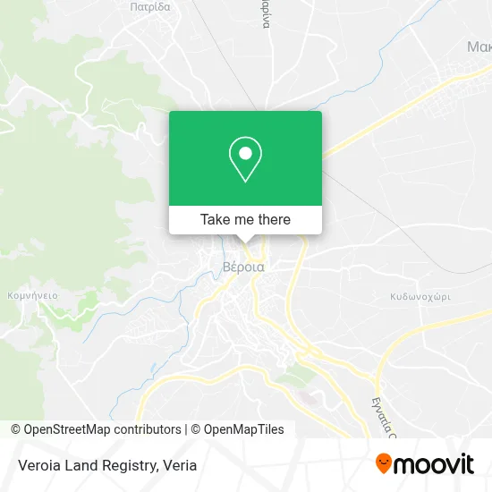 Veroia Land Registry map