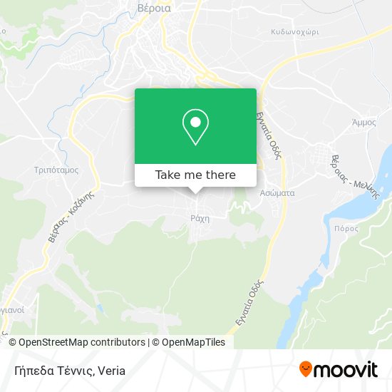 Γήπεδα Τέννις map