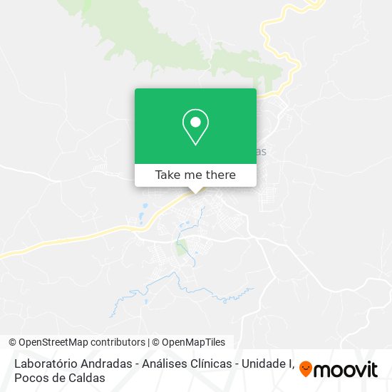 Laboratório Andradas - Análises Clínicas - Unidade I map