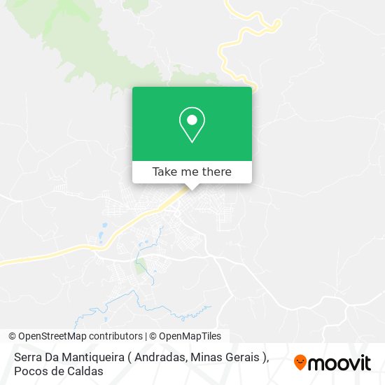 Serra Da Mantiqueira ( Andradas, Minas Gerais ) map