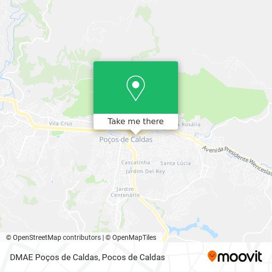 DMAE Poços de Caldas map