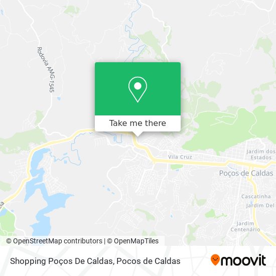 Shopping Poços De Caldas map