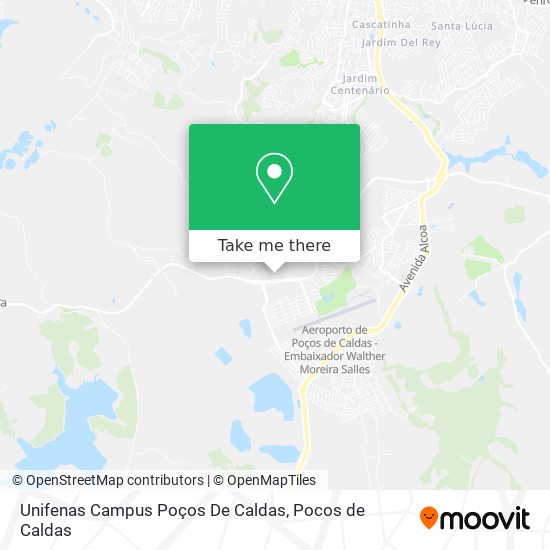 Unifenas Campus Poços De Caldas map