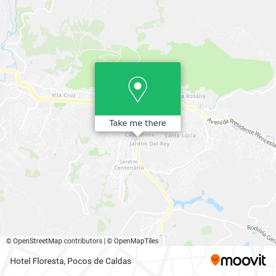 Mapa Hotel Floresta