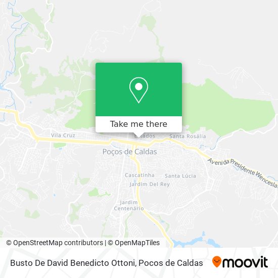 Busto De David Benedicto Ottoni map