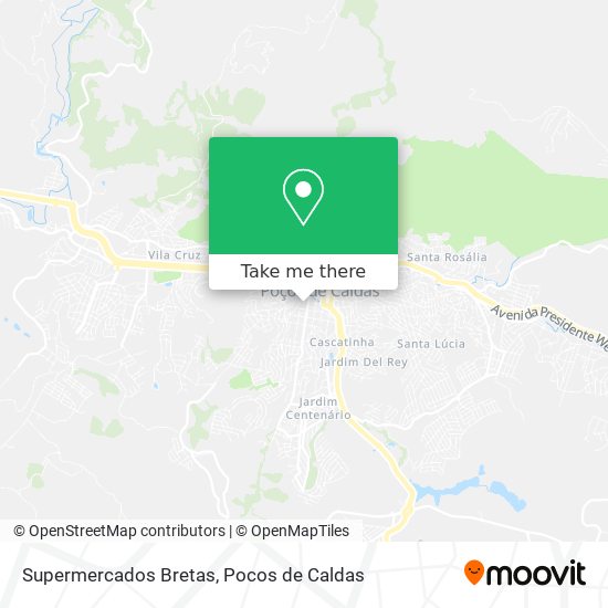 Mapa Supermercados Bretas