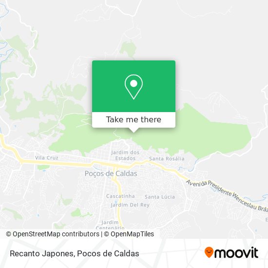 Recanto Japones map