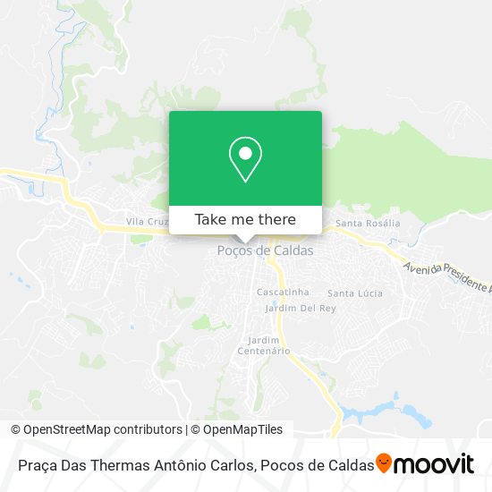 Mapa Praça Das Thermas Antônio Carlos