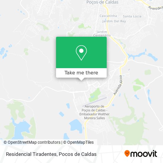 Residencial Tiradentes map