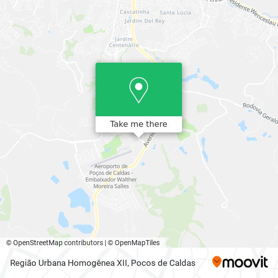Região Urbana Homogênea XII map