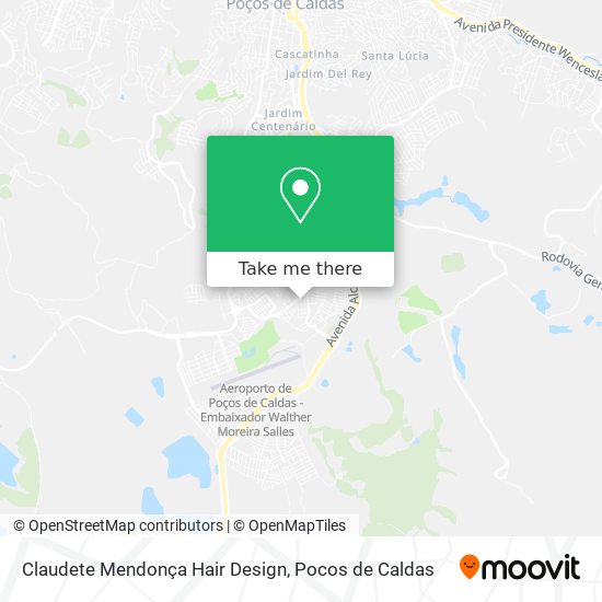 Claudete Mendonça Hair Design map