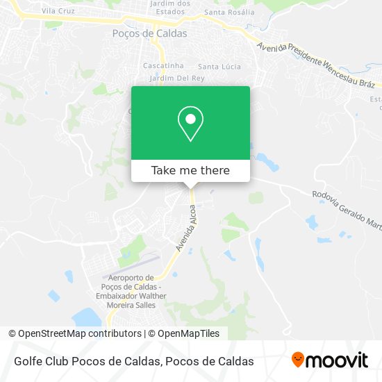 Golfe Club Pocos de Caldas map