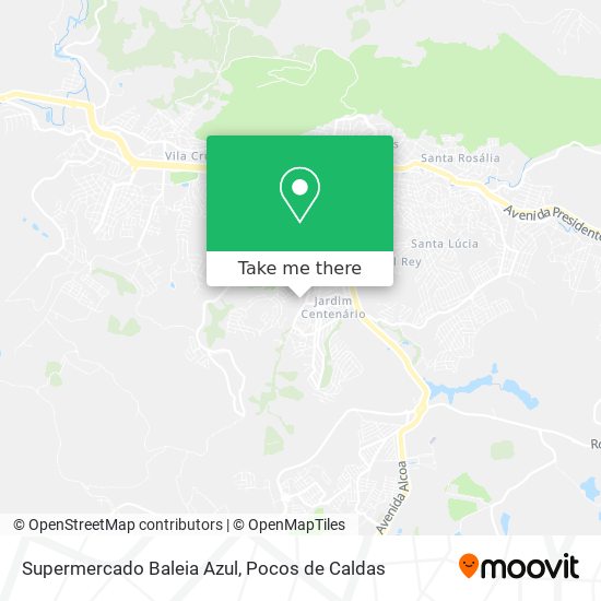 Supermercado Baleia Azul map