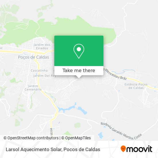 Larsol Aquecimento Solar map
