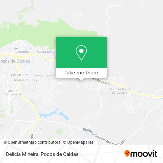 Delicia Mineira map