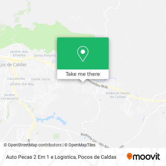 Auto Pecas 2 Em 1 e Logistica map