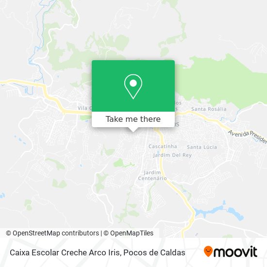 Caixa Escolar Creche Arco Iris map