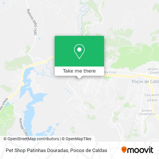 Pet Shop Patinhas Douradas map