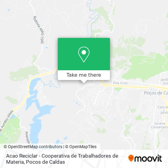 Acao Reciclar - Cooperativa de Trabalhadores de Materia map