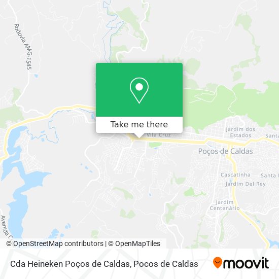 Mapa Cda Heineken Poços de Caldas