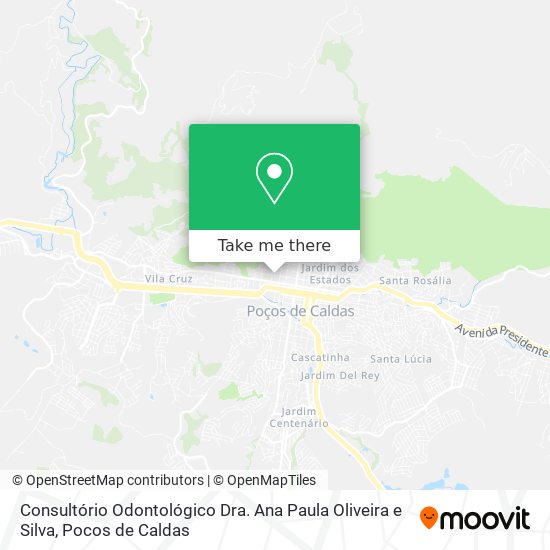 Mapa Consultório Odontológico Dra. Ana Paula Oliveira e Silva