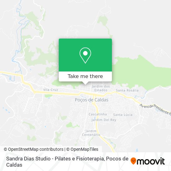 Mapa Sandra Dias Studio - Pilates e Fisioterapia