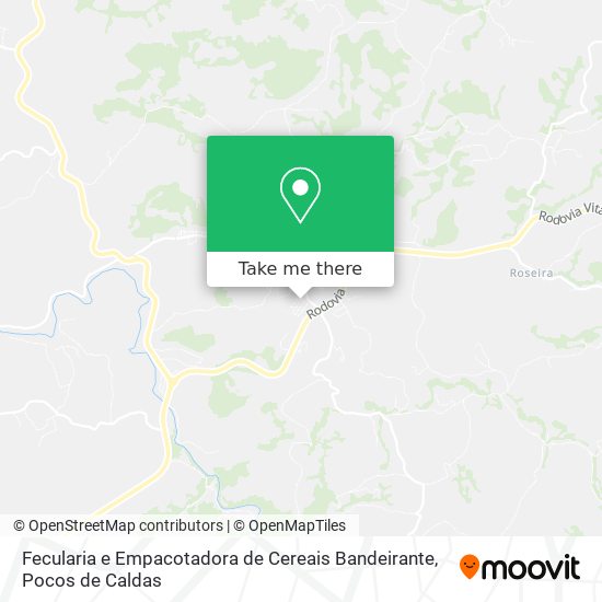 Fecularia e Empacotadora de Cereais Bandeirante map