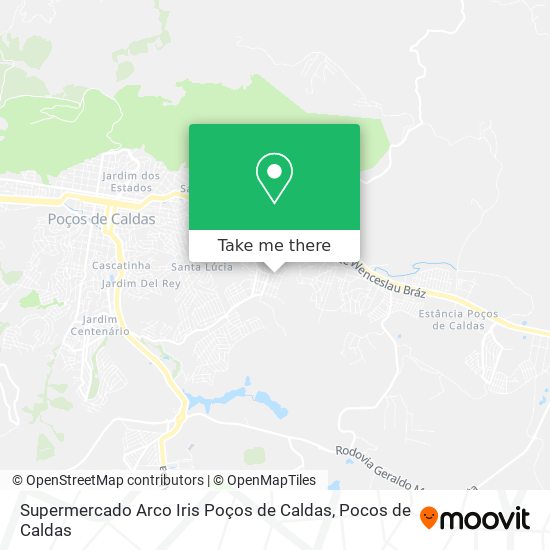 Supermercado Arco Iris Poços de Caldas map