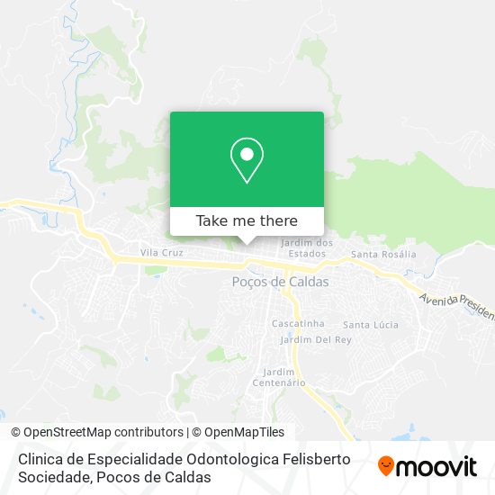 Mapa Clinica de Especialidade Odontologica Felisberto Sociedade