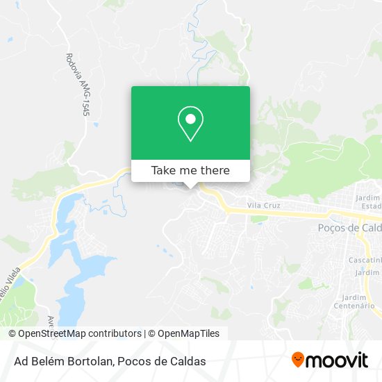Ad Belém Bortolan map
