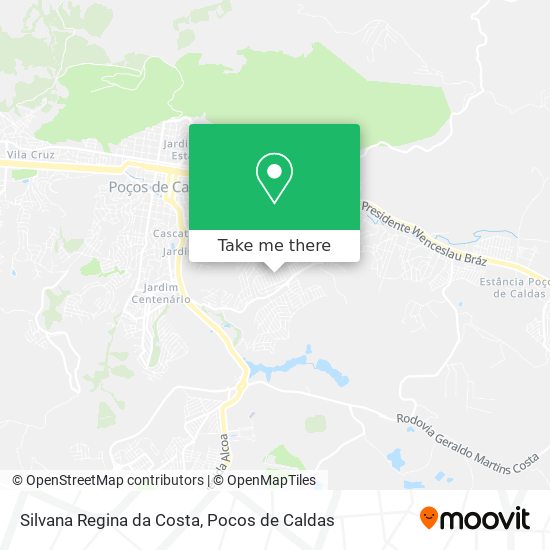 Silvana Regina da Costa map