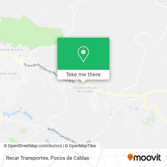 Recar Transportes map