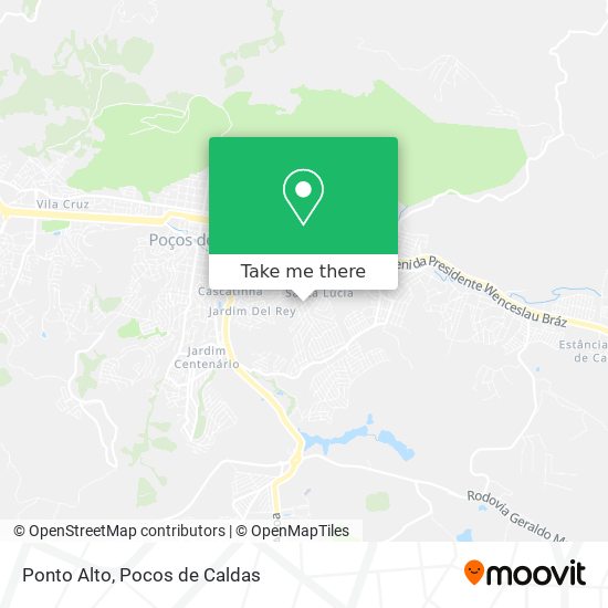 Ponto Alto map