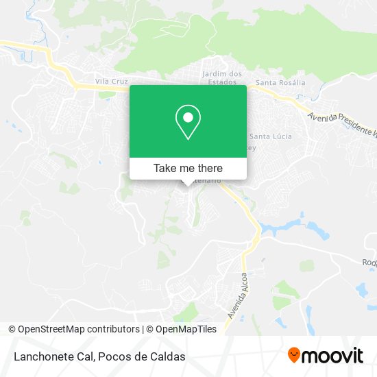 Lanchonete Cal map
