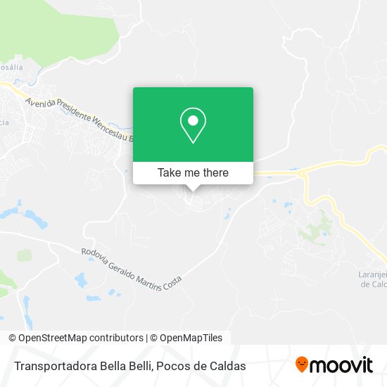 Transportadora Bella Belli map