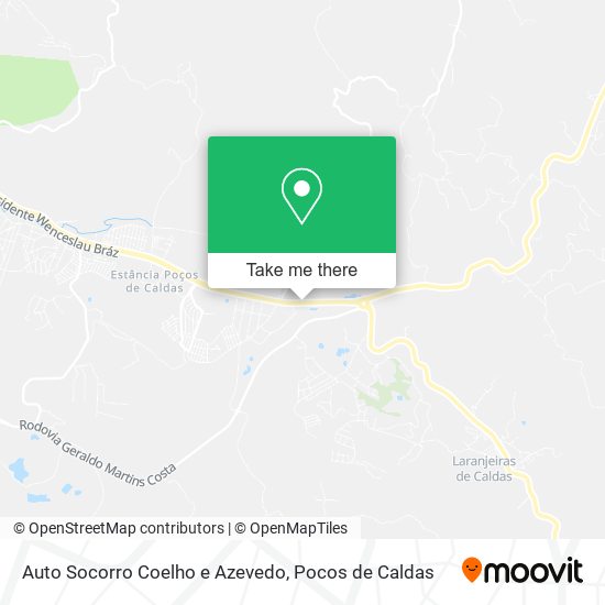 Mapa Auto Socorro Coelho e Azevedo